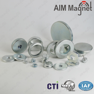 Custom neodymium magnet disc block ring